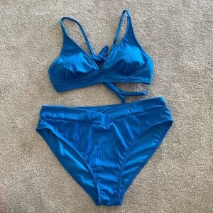 No Boundaries Royal Blue Bikini Set